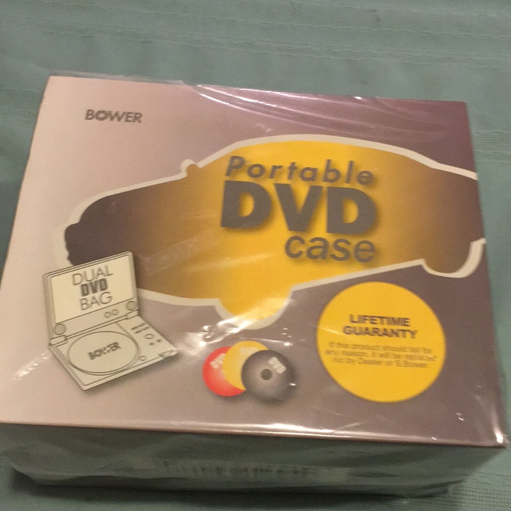 Bower Portable DVD Player Case Black NEW Water Proof  Thick Pad Car suspension